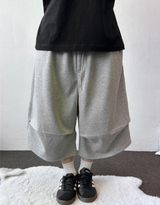 ニンハイピンタックパラシュートバミューダパンツ3カラー
