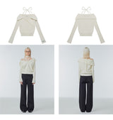 Strap one-shoulder sweater