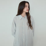Bohemian Stripe Shirt_Light blue