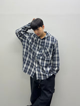 vely gingham hooded shirt