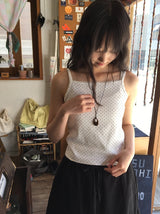 Afili Dot Lace Sleeveless