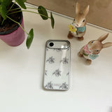 [MADE] Vintage Flower Case _ Glass Bumper Case