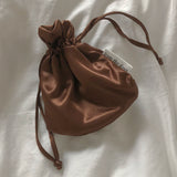 【MADE】Glossy Satin Mini Pouch