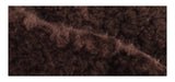 wool no collar brown button fur jacket