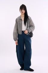 D-line balloon wide cotton pants