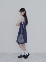 2-WAY ROUND BAG (DOT GREY)