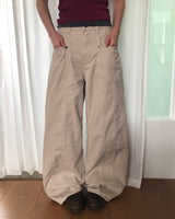 ウィンティ カットアウト ワイドパンツ