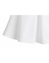 シアツイストドレープフレアスリーブレスブラウス White