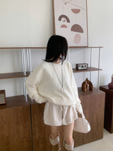 [UNISEX] Cloudy Season Overfit Angora Crewneck Long Sleeve Knit (7 colors)