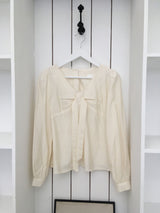 Chiffon v tie blouse