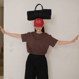 Brown Basic T-Shirt