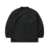 BSRBT SPORTY PULLOVER SNAP JACKET - CHECK BROWN/CHECK GREEN