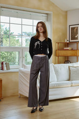 LUCID RIBBON CARDIGAN / BLACK