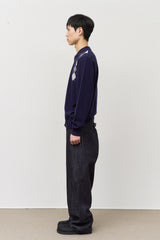 Peace Argyle Collar Cardigan