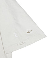 BBD Shadow Smile Ripped Pigment T-Shirt (Vintage White)