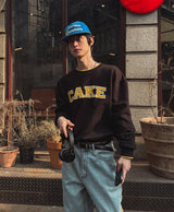 K Color Matching Layered Sweatshirt