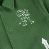 Stranger Regular Fit Str Varsity Jacket (Green)