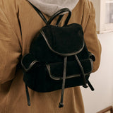 Nube Suede Mini Backpack (Black)