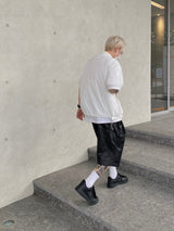 ナイロンピンタックハーフパンツ2C