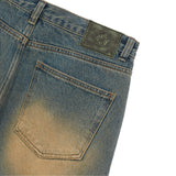 [ULKIN] MUGUNG Applique Washed Denim Pants_Indigo