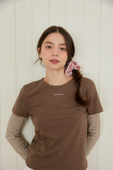 [2EA 1SET] SALLOR CHECK SCRUNCHIE