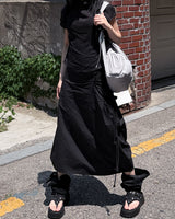  DOUBLE STRAP COTTON SKIRT