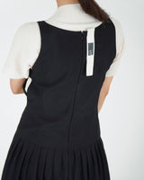 Roof tile Dress - Black