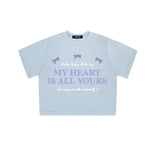 マイハートリボンクロップTシャツ [3COLOR]