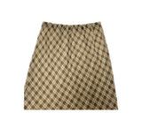 softie checkered midi skirt