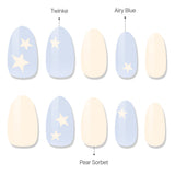 MUZMAK Reusable Nail Tip Starry(Almond)