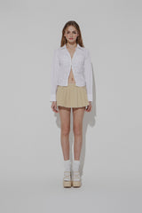 CHINO PLEATS SKIRT