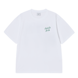 25SS アウトラインスクリプトロゴ半袖Tシャツ ホワイト