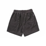 CORDUROY LOGO HALF PANTS CHARCOAL