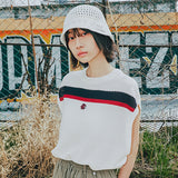 DOUBLE LINE WAFFLE KNIT VEST
