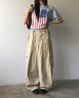 ジェぜカーゴストリング2wayワイドパンツ