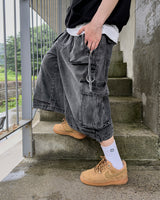 Dekaring D‑Ring Cargo Bermuda Denim