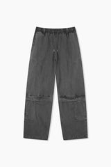 Ash pigment vintage cargo pants