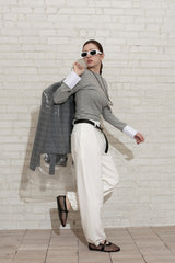 NEW CUFFS TOP_MELANGE GRAY