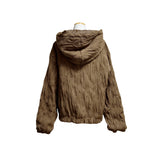 (2color) Bohemian Wrinkle 2-Way Hood Quilted Jumper