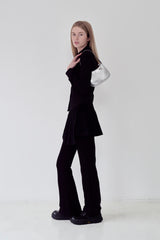KIRSH プレーンスリムフィットシャツ [BLACK]