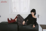 chiffon banding leopard long skirt