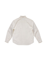 6CRAYON Patchwork Basic Beige Cotton Poplin Embroidered Shirt