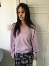 ルエルカシミアVネックニット (4color)