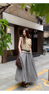 Khaki Collection オーバーサイズショルダー 半袖Tシャツ
