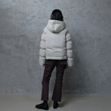 BANDED SLEEVE CURVE PUFFER
