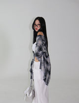 [UNISEX] Checkered Vintage Cutting Shirt