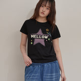 MELLOW スターチェックハーフTシャツ