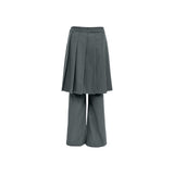 Carry Pleats Skirt Long Pants