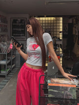 ハードループクロップ半袖Tシャツ