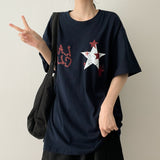Club-ray oversized fit short-sleeved T-shirt
